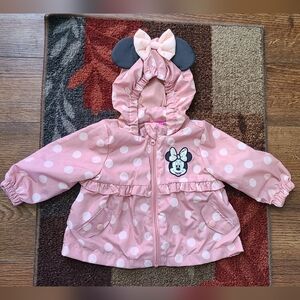 Pink Polka Dot Minnie Mouse Jacket 12M